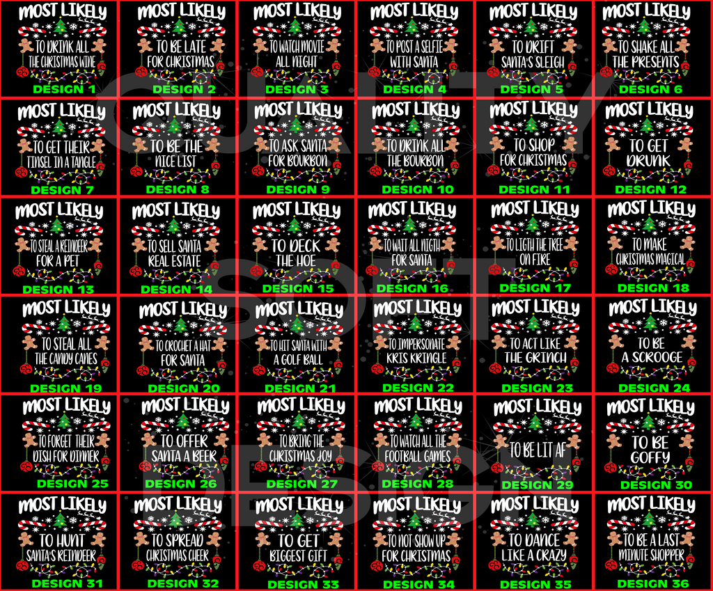 Matching Family Christmas Shirts, 540 Quotes Funny(SKU)
