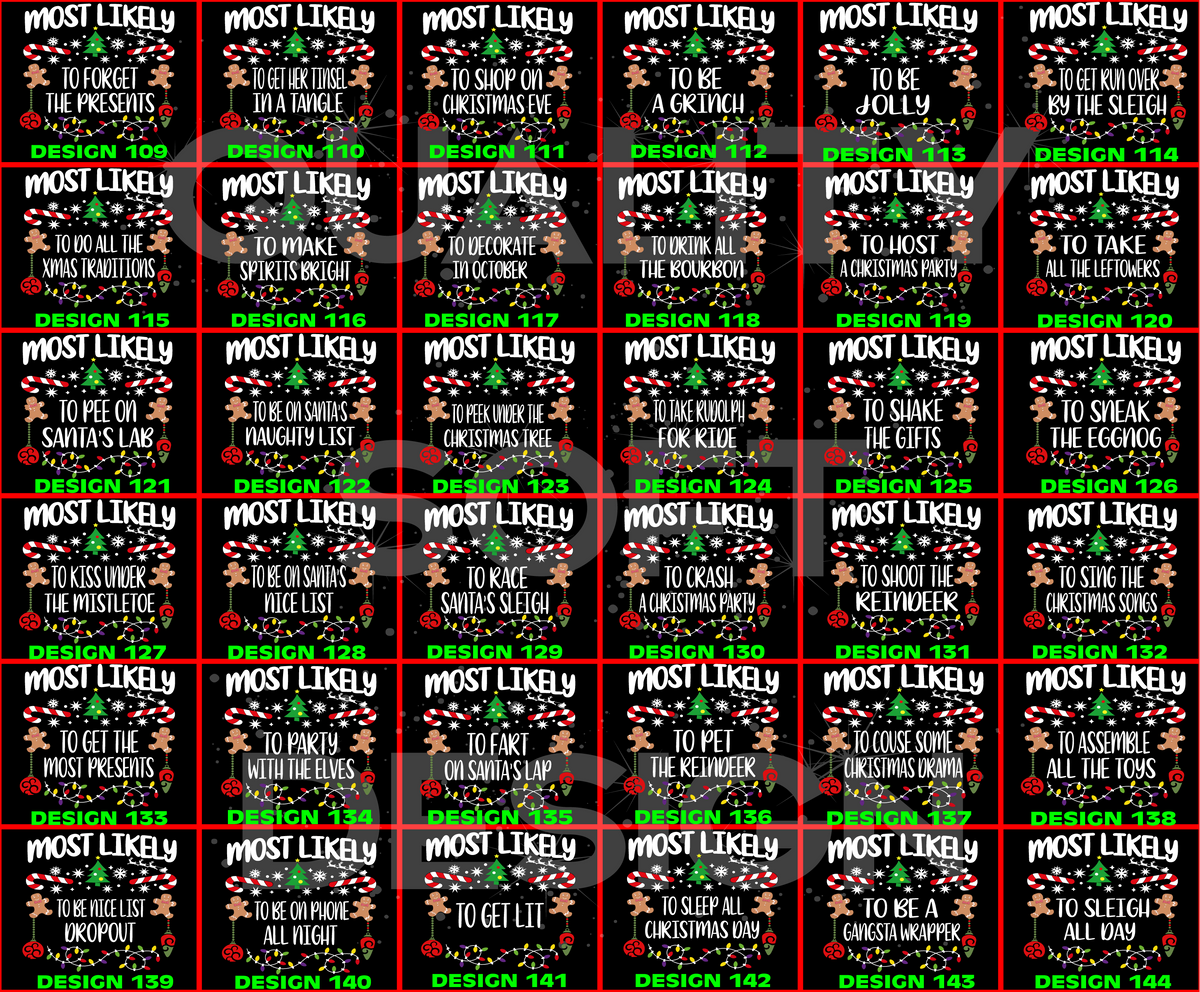 Matching Family Christmas Shirts, 540 Quotes Funny(SKU)