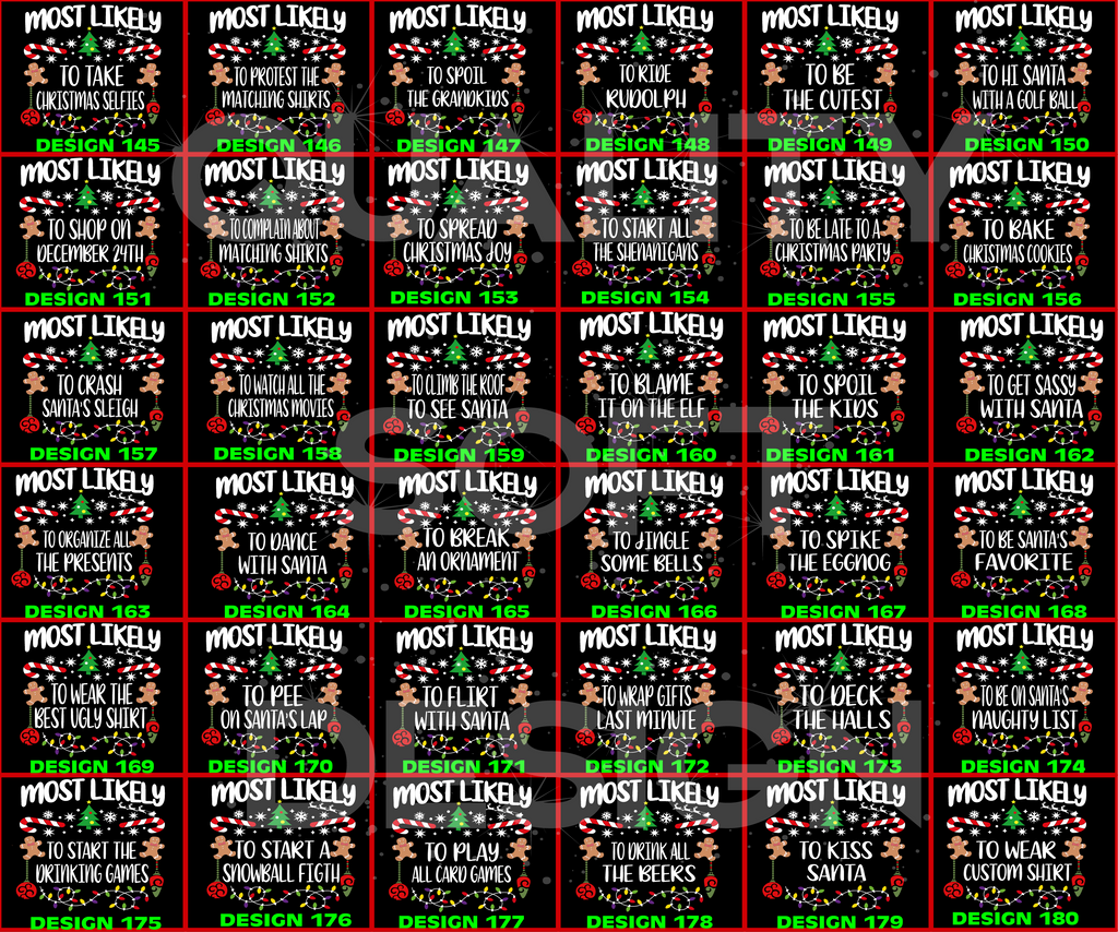 Matching Family Christmas Shirts, 540 Quotes Funny(SKU)