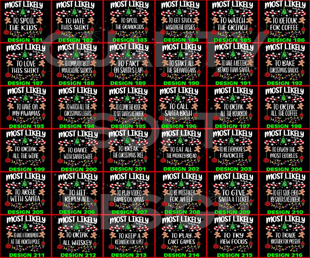 Matching Family Christmas Shirts, 540 Quotes Funny(SKU)