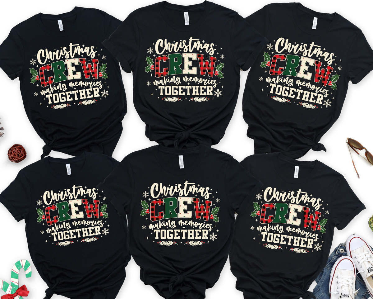 Christmas Crew Making Memories together shirt, Family Christmas shirts,(QS1518)