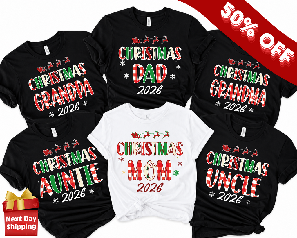 Christmas 2026 Family Squad Shirts, Xmas Family Shirts (QS1549)
