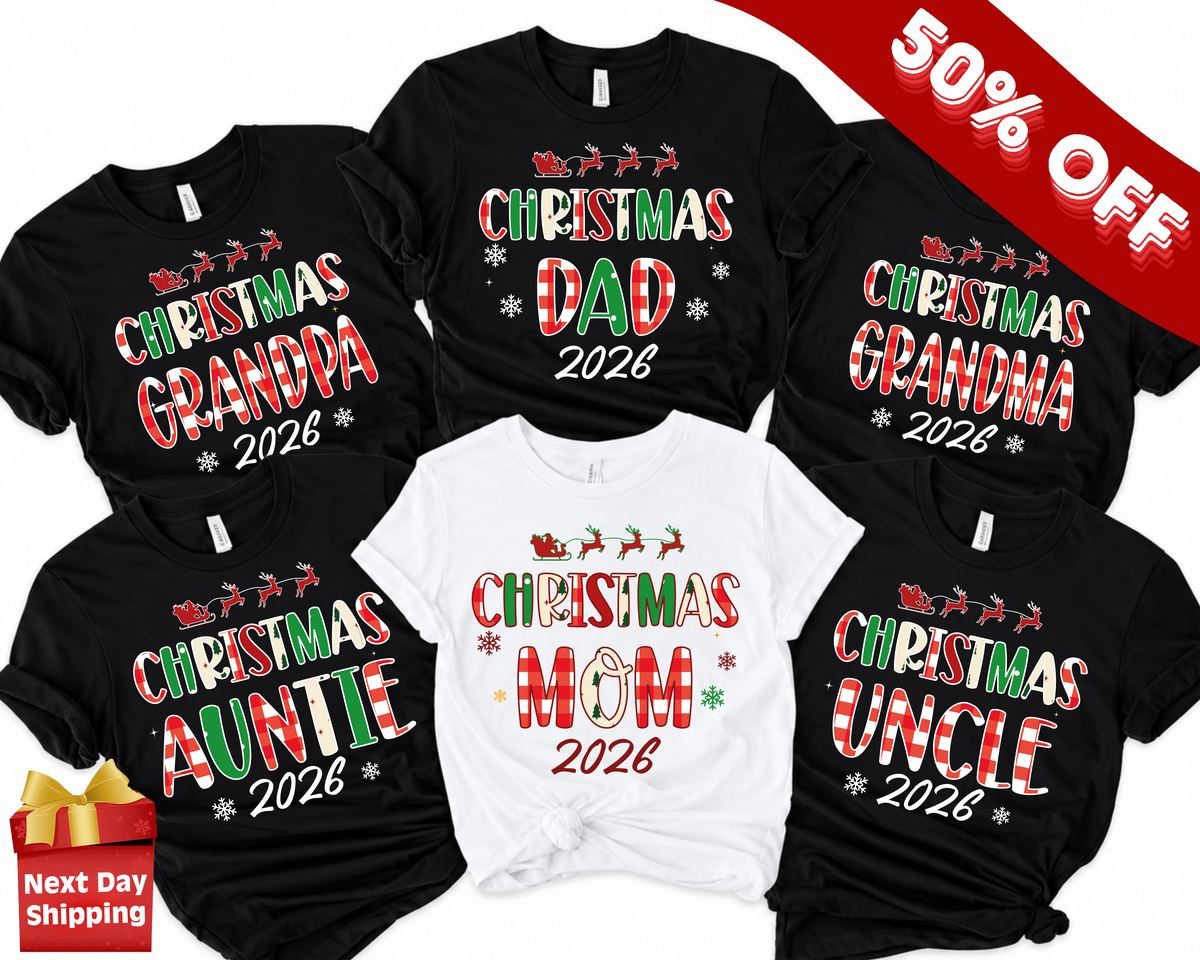 Christmas 2026 Family Squad Shirts, Xmas Family Shirts (QS1549)
