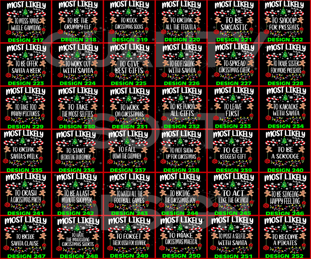 Matching Family Christmas Shirts, 540 Quotes Funny(SKU)