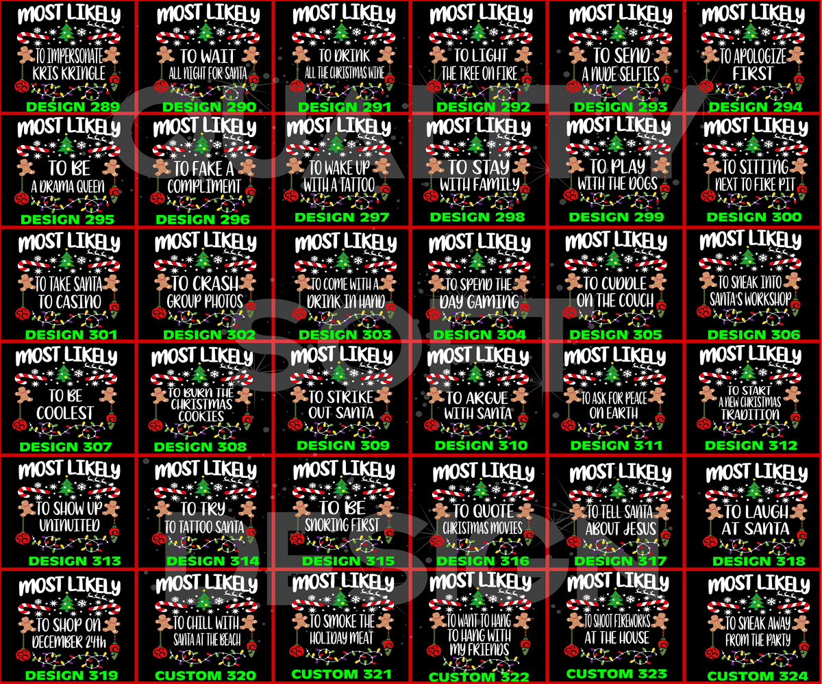 Matching Family Christmas Shirts, 540 Quotes Funny(SKU)