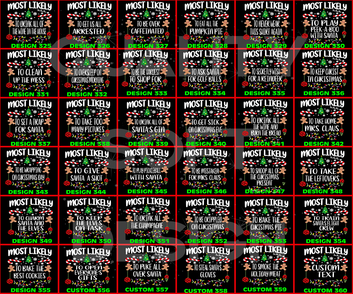 Matching Family Christmas Shirts, 540 Quotes Funny(SKU)
