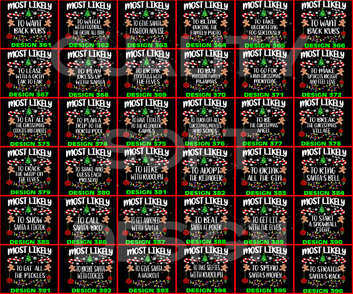 Matching Family Christmas Shirts, 540 Quotes Funny(SKU)