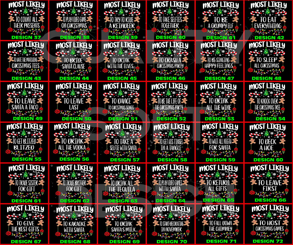 Matching Family Christmas Shirts, 540 Quotes Funny(SKU)