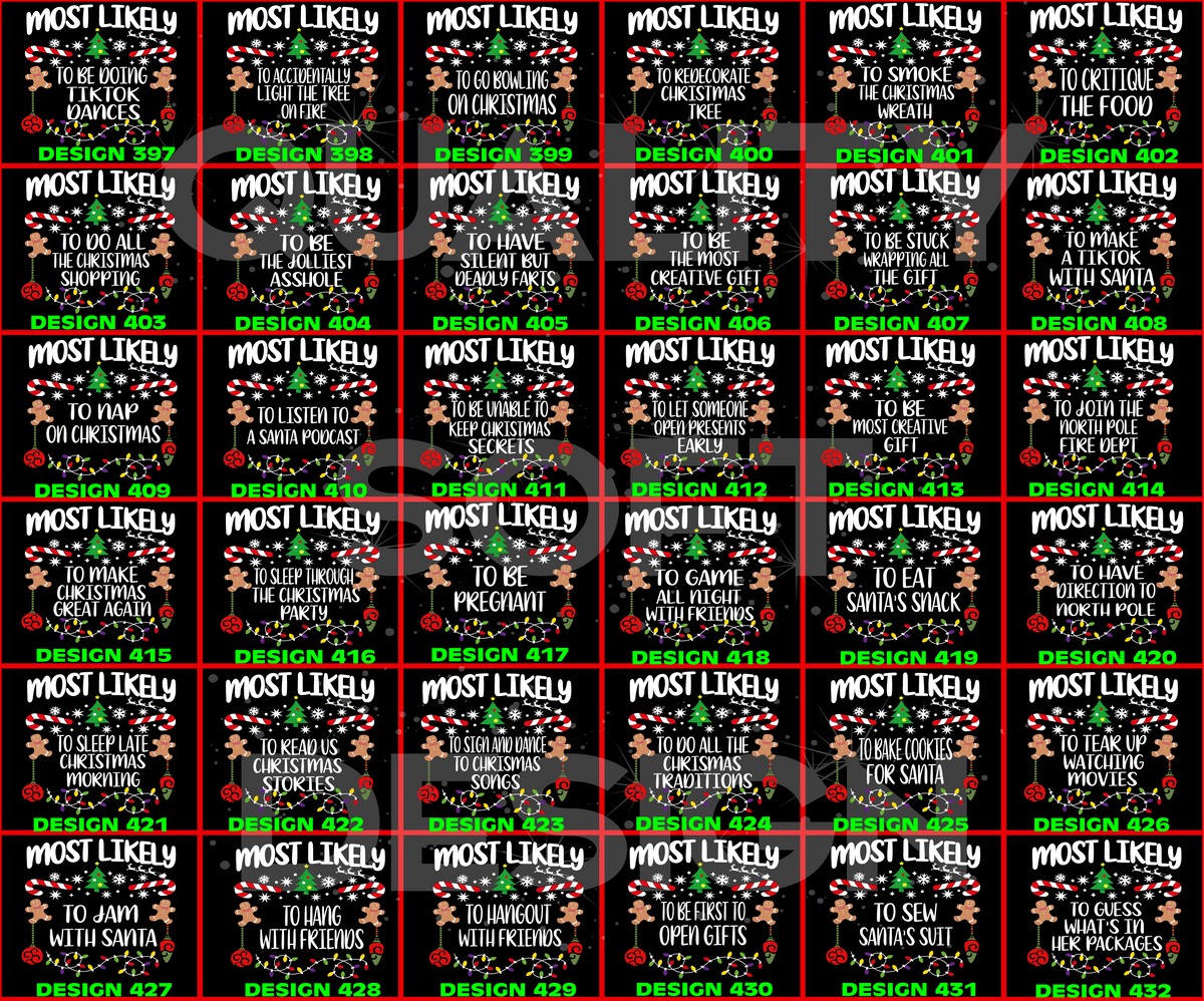 Matching Family Christmas Shirts, 540 Quotes Funny(SKU)