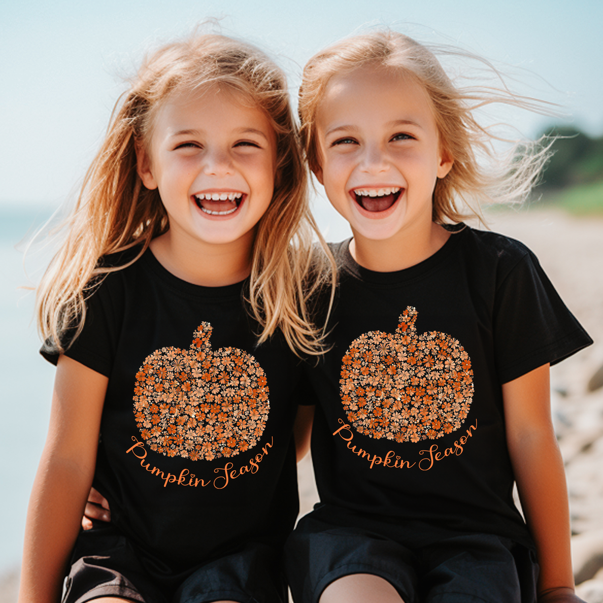 Flower Pumpkin,Fall Shirts(QS1009)