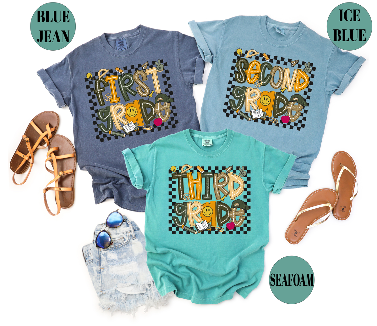 (Customizable)Kindergarten-Fifth Grade,School Shirts(QS932)