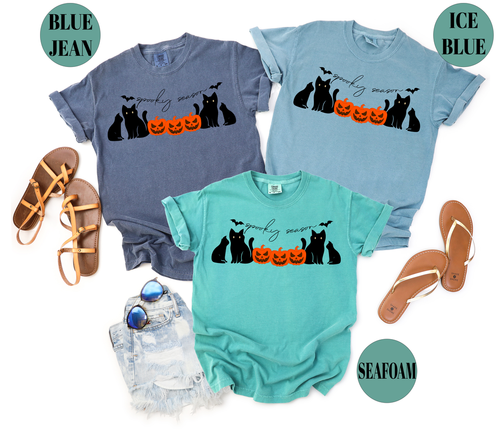 Black Cat Season,Halloween Shirts(QS885)