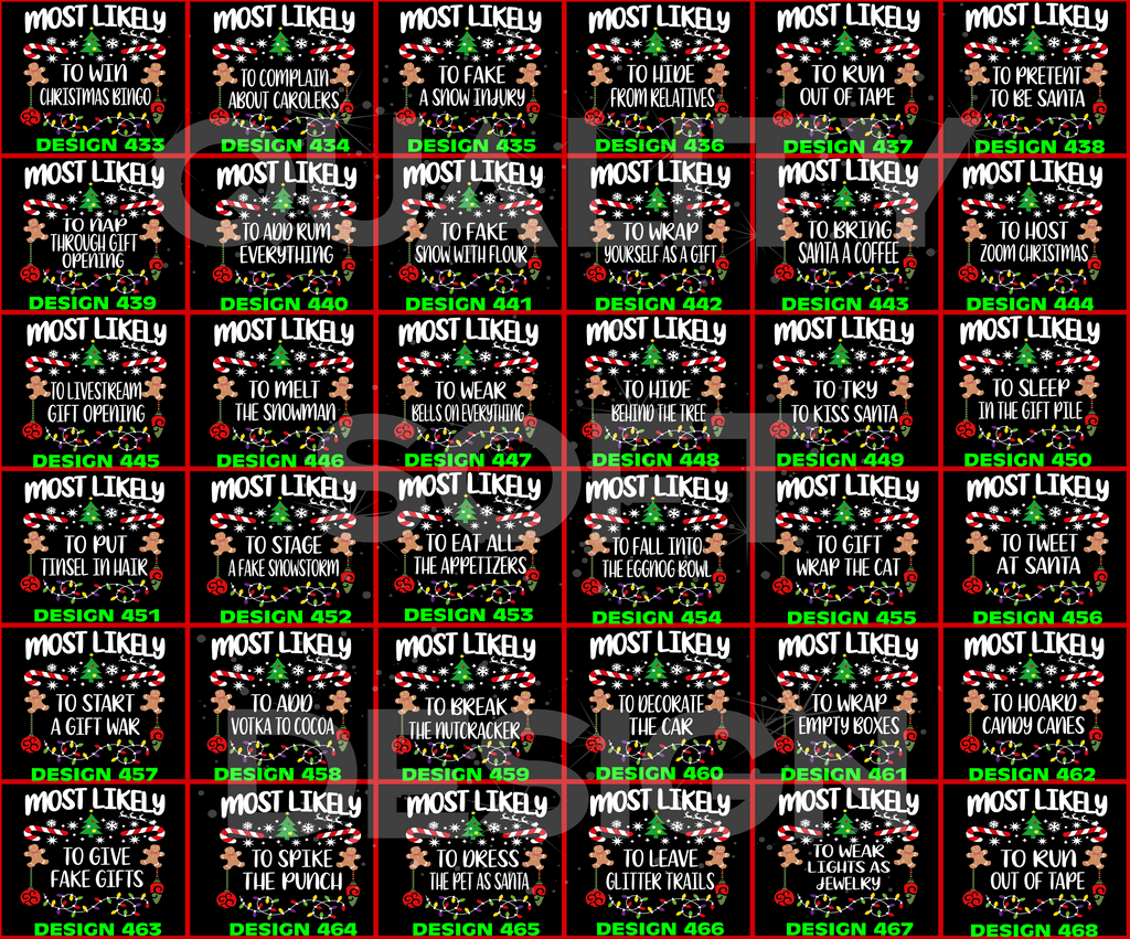Matching Family Christmas Shirts, 540 Quotes Funny(SKU)