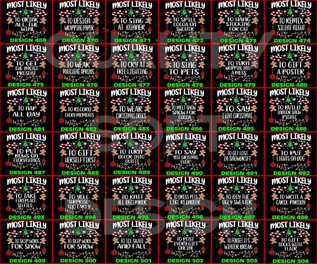 Matching Family Christmas Shirts, 540 Quotes Funny(SKU)