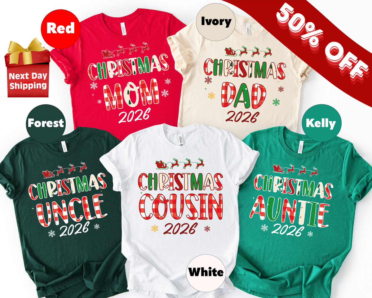 Christmas 2026 Family Squad Shirts, Xmas Family Shirts (QS1549)