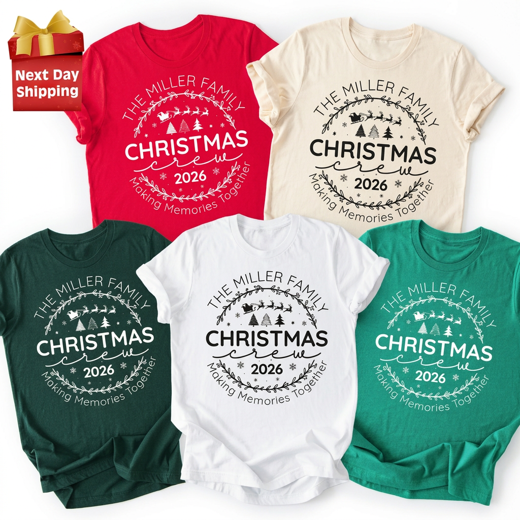 Family Christmas Shirts,Custom Name(QS1533)