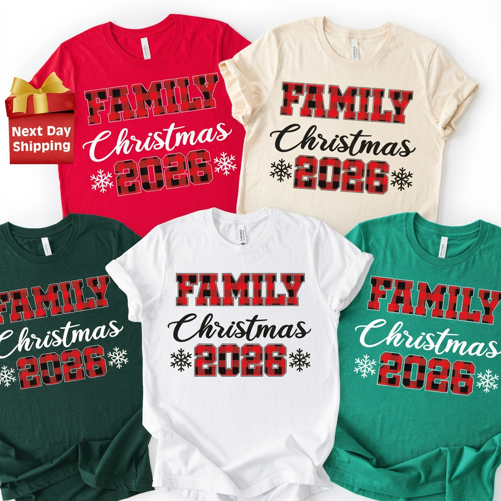 Christmas family shirt, Matching Family Christmas shirt, Bella Canvas Christmas Short and Long sleeve shirt, Christmas sweatshirt, Xmas family tees(QS1534)