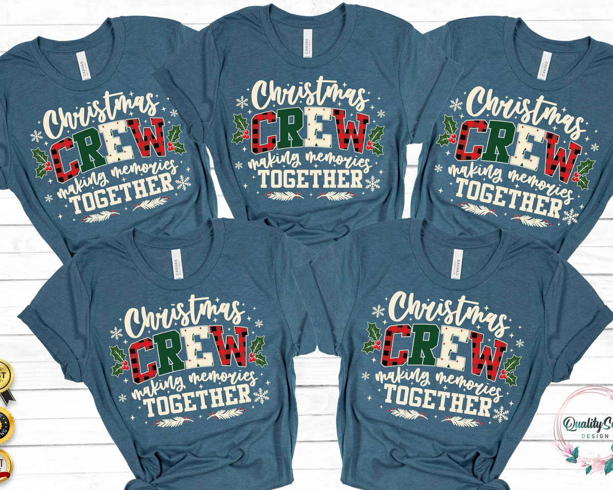 Christmas Crew Making Memories together shirt, Family Christmas shirts,(QS1518)