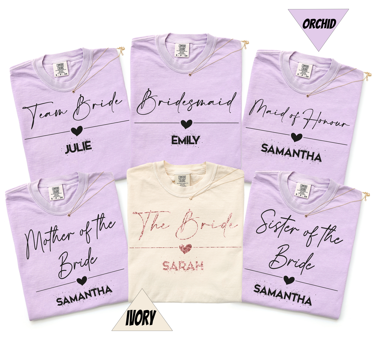 (Customizable)Wedding,Bridesmaid And Team Shirts(QS1418)