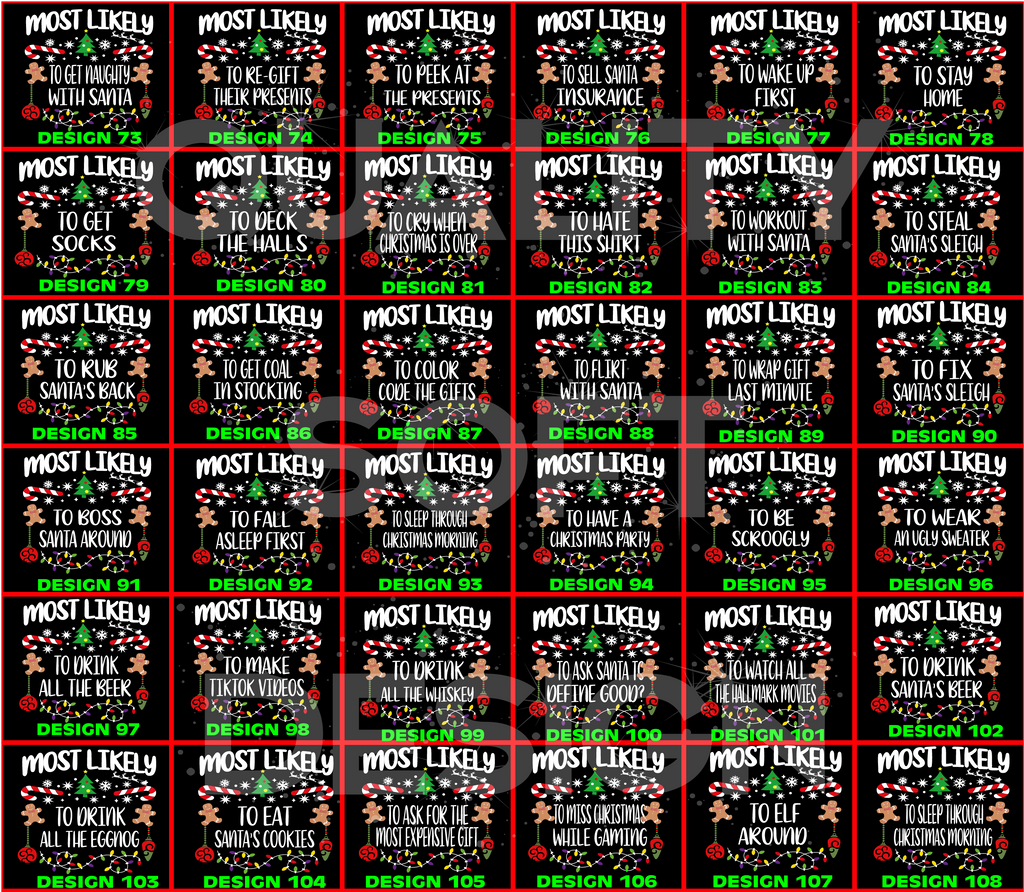 Matching Family Christmas Shirts, 540 Quotes Funny(SKU)
