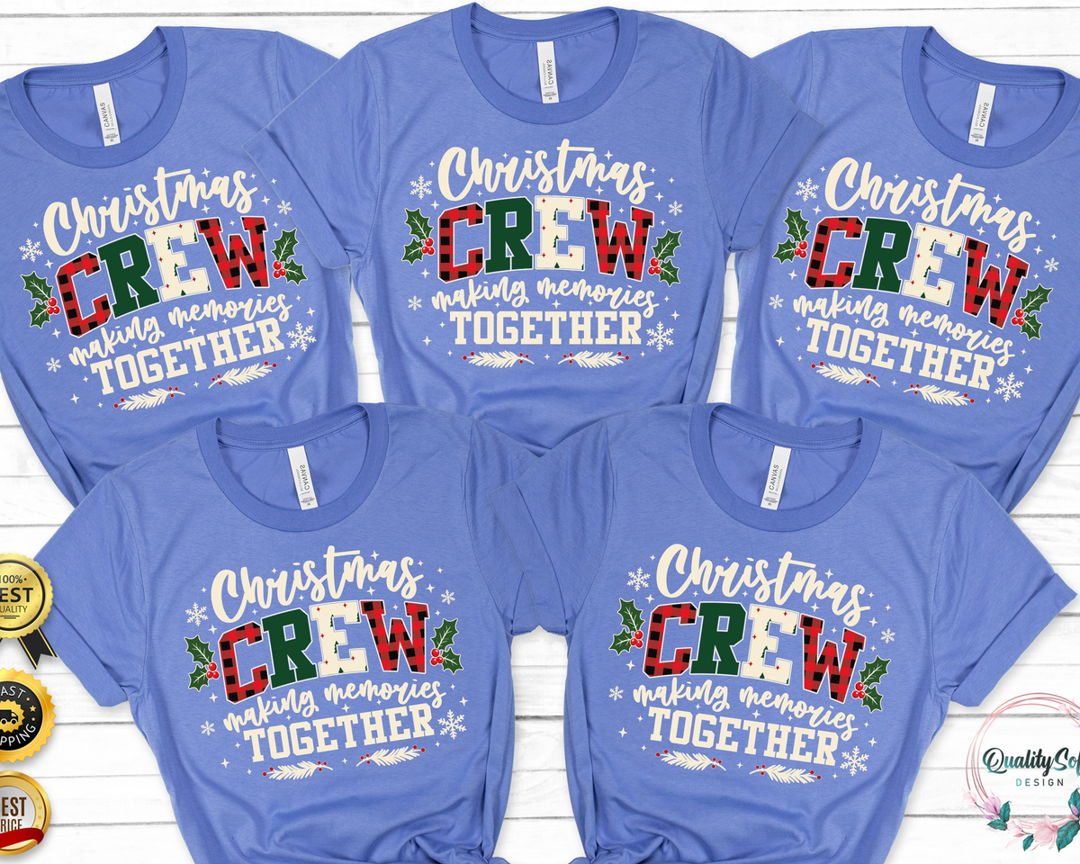 Christmas Crew Making Memories together shirt, Family Christmas shirts,(QS1518)