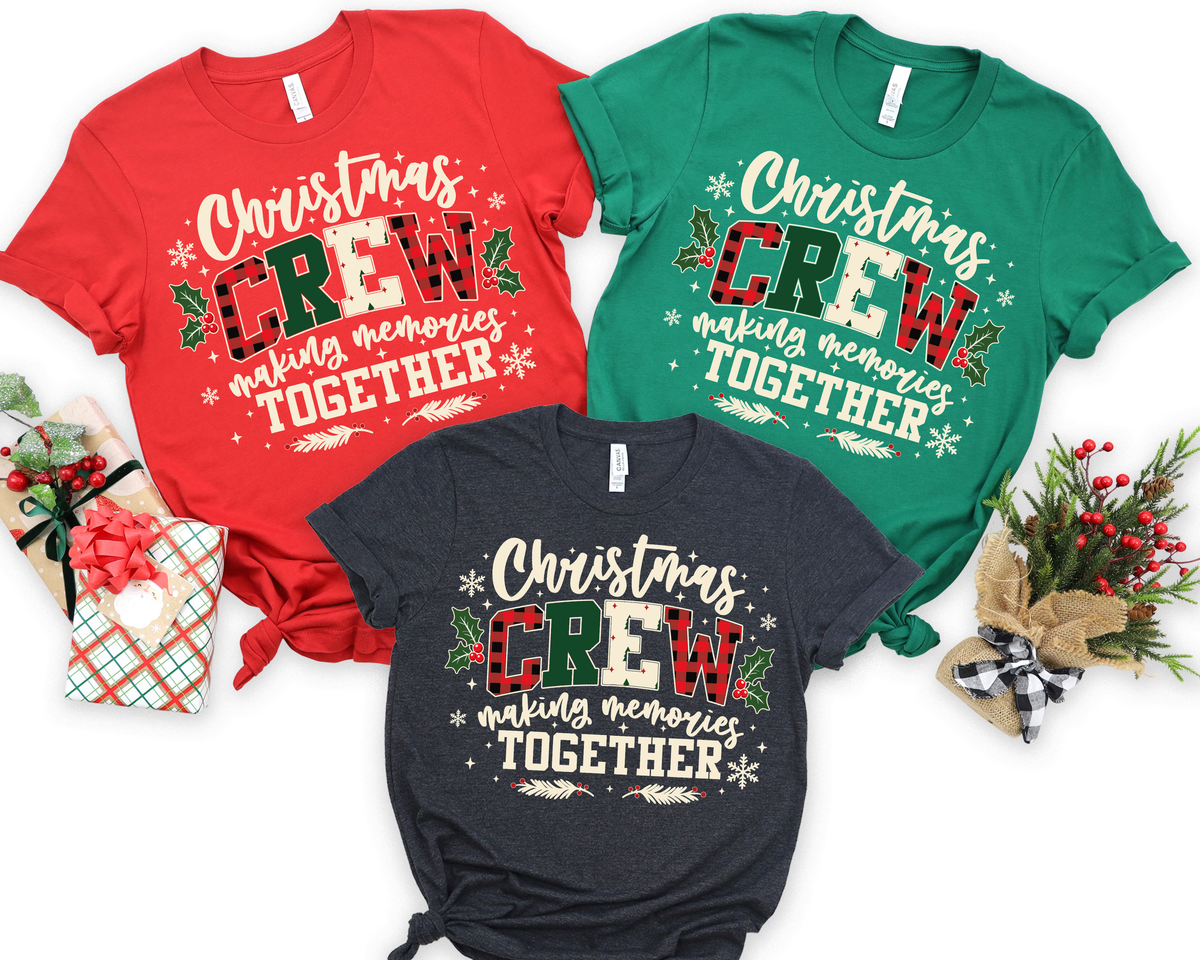 Christmas Crew Making Memories together shirt, Family Christmas shirts,(QS1518)