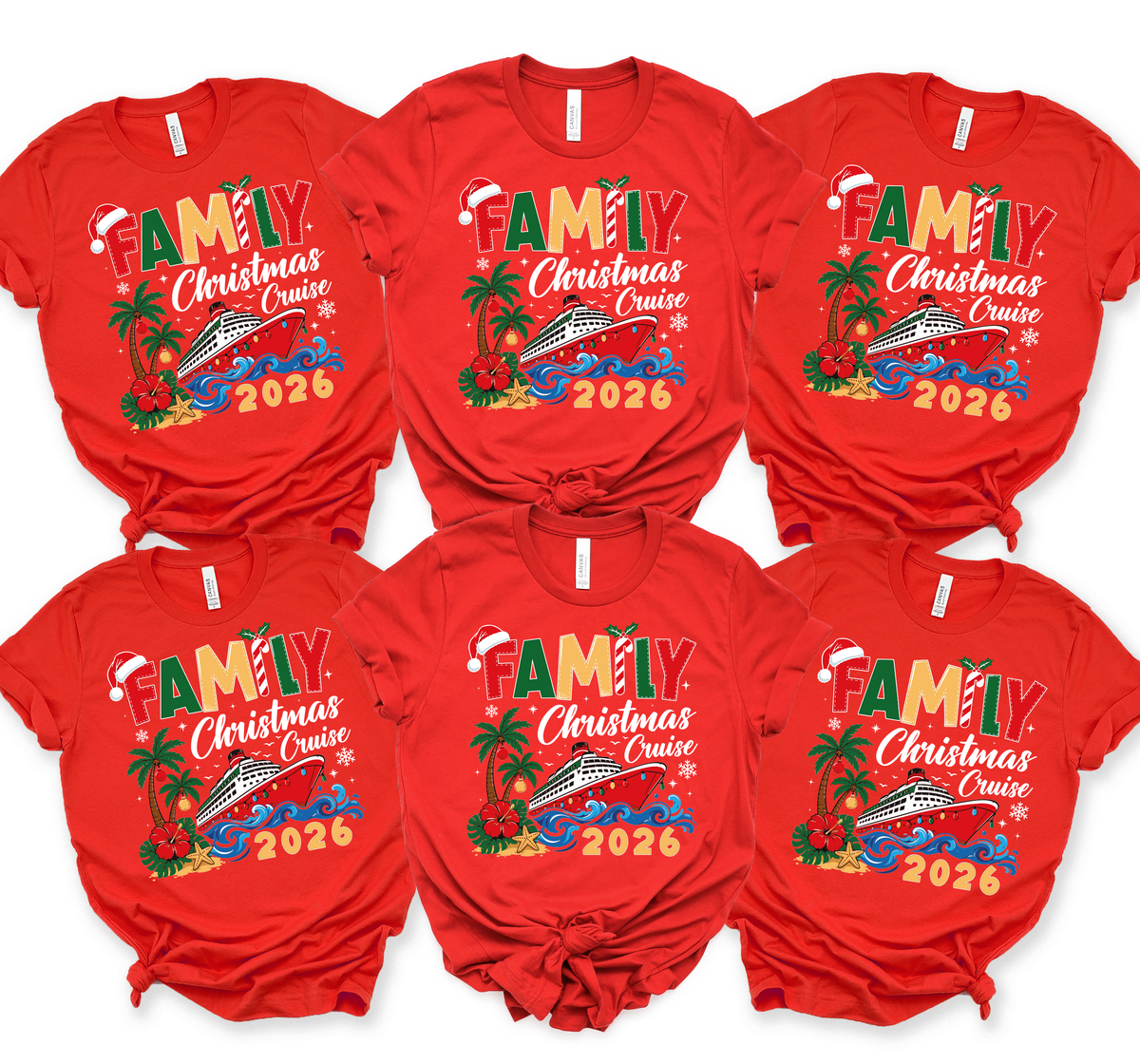 Christmas Cruise Crew 2026- 2027 Shirts, Cruisin family shirts(QS1521)