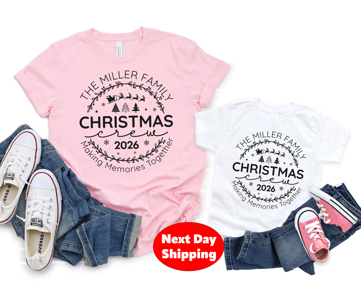Family Christmas Shirts,Custom Name(QS1533)