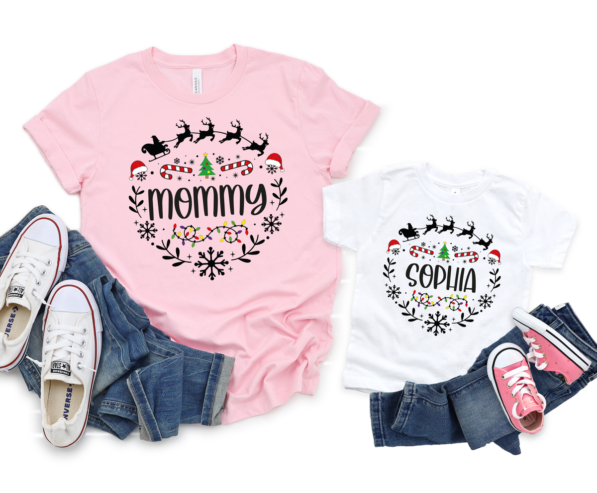 (Customizable) Christmas Family shirts, Christmas Name Shirts, Xmas shirt (QS1526)