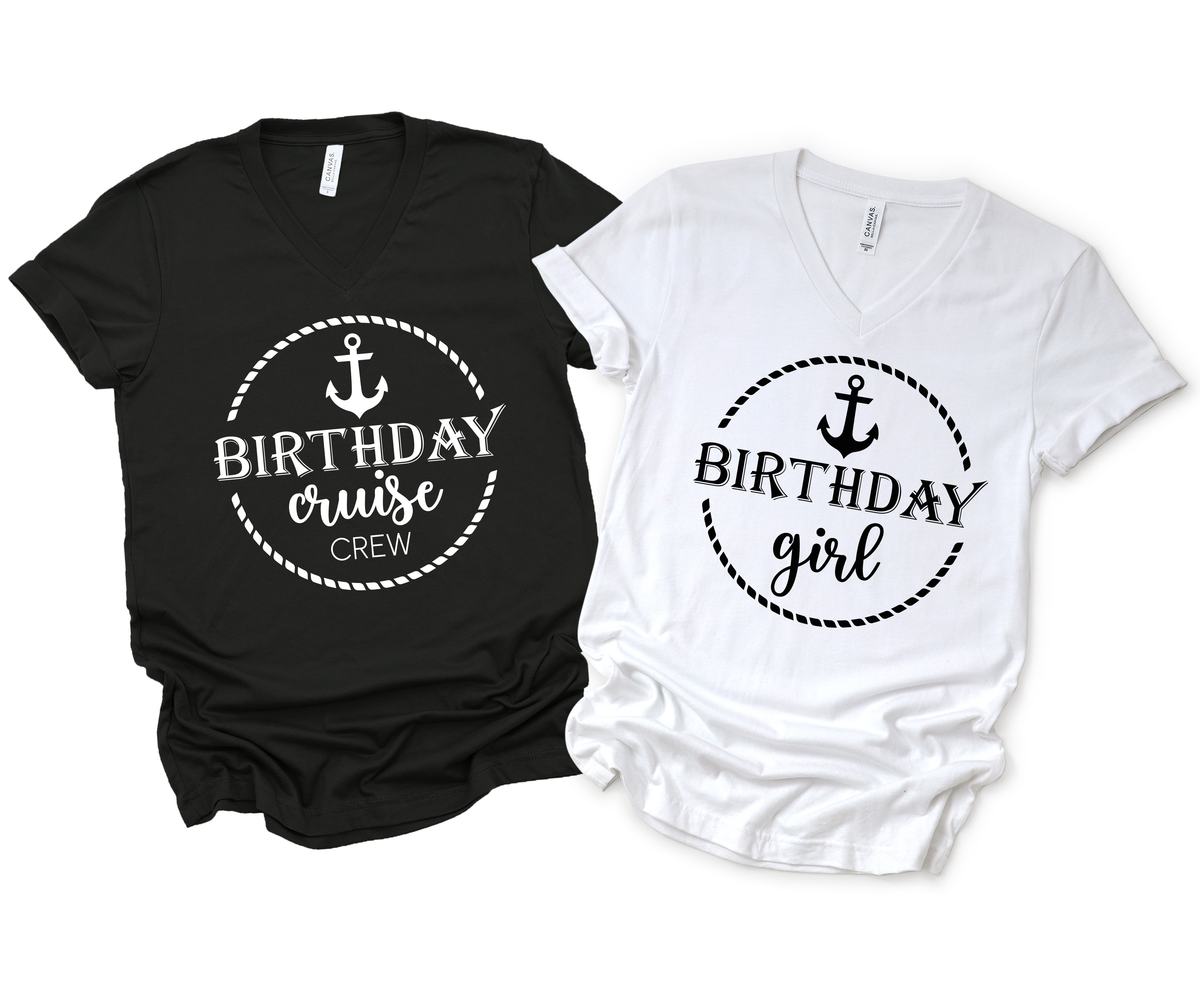 (Customizable)Cruise Birthday,Anchor Shirts(QS1322)