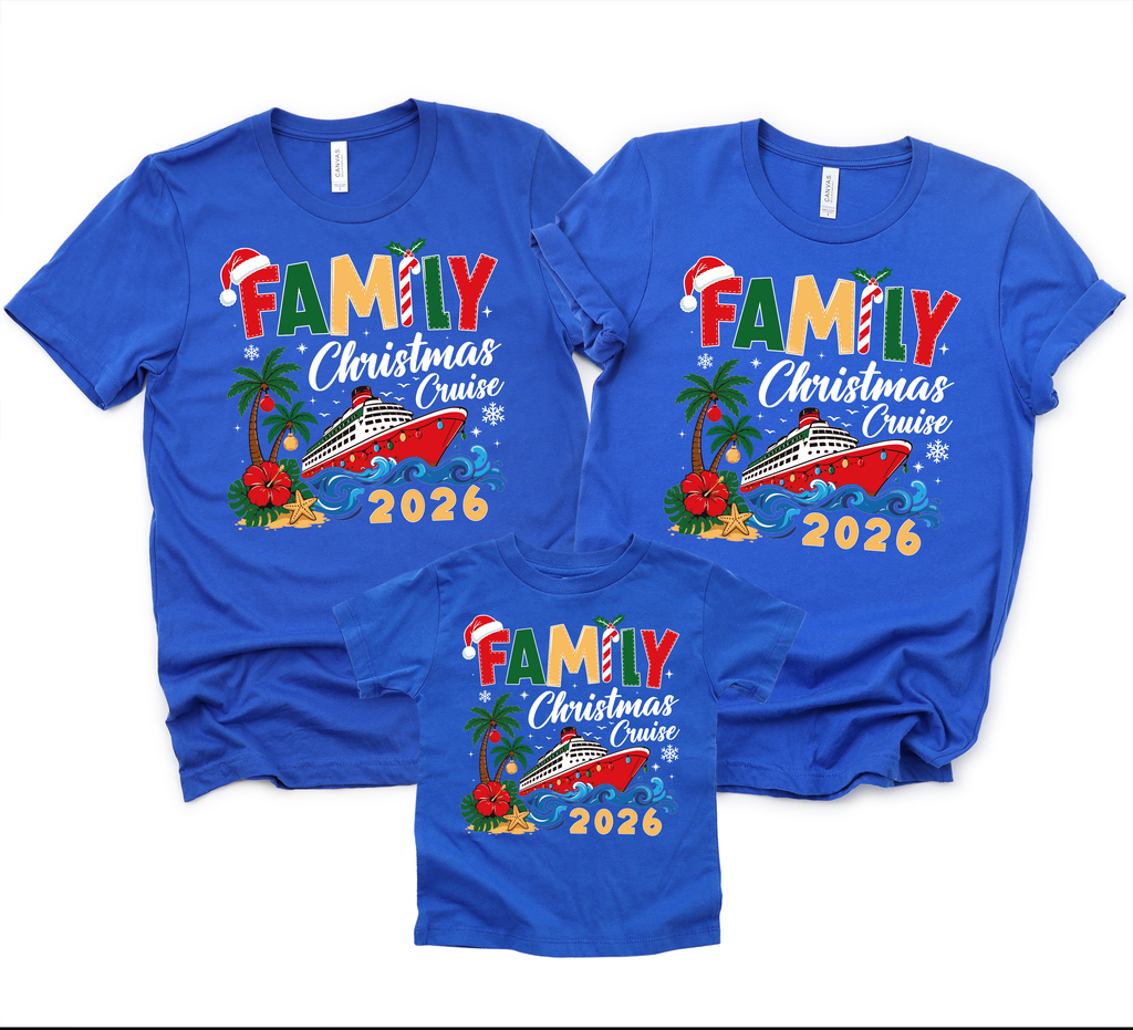 Christmas Cruise Crew 2026- 2027 Shirts, Cruisin family shirts(QS1521)