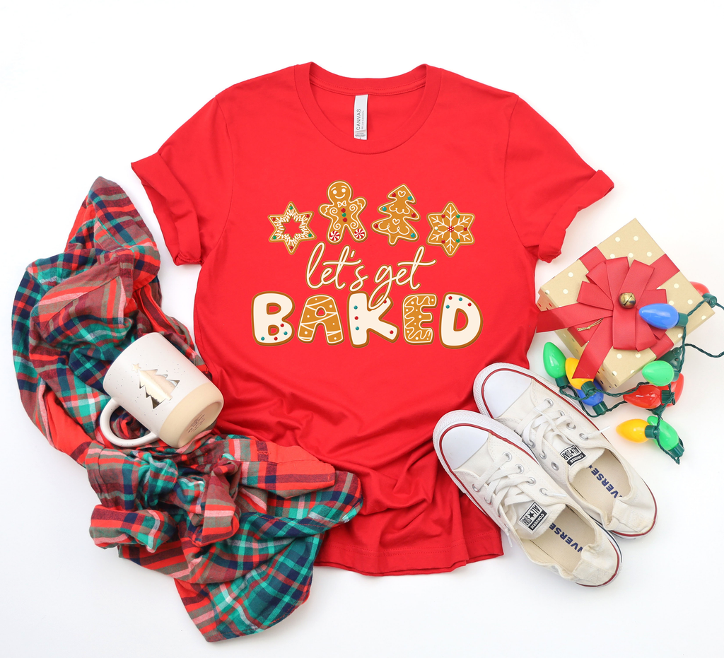 Lets Get Baked,Christmas Shirts(QS1528)