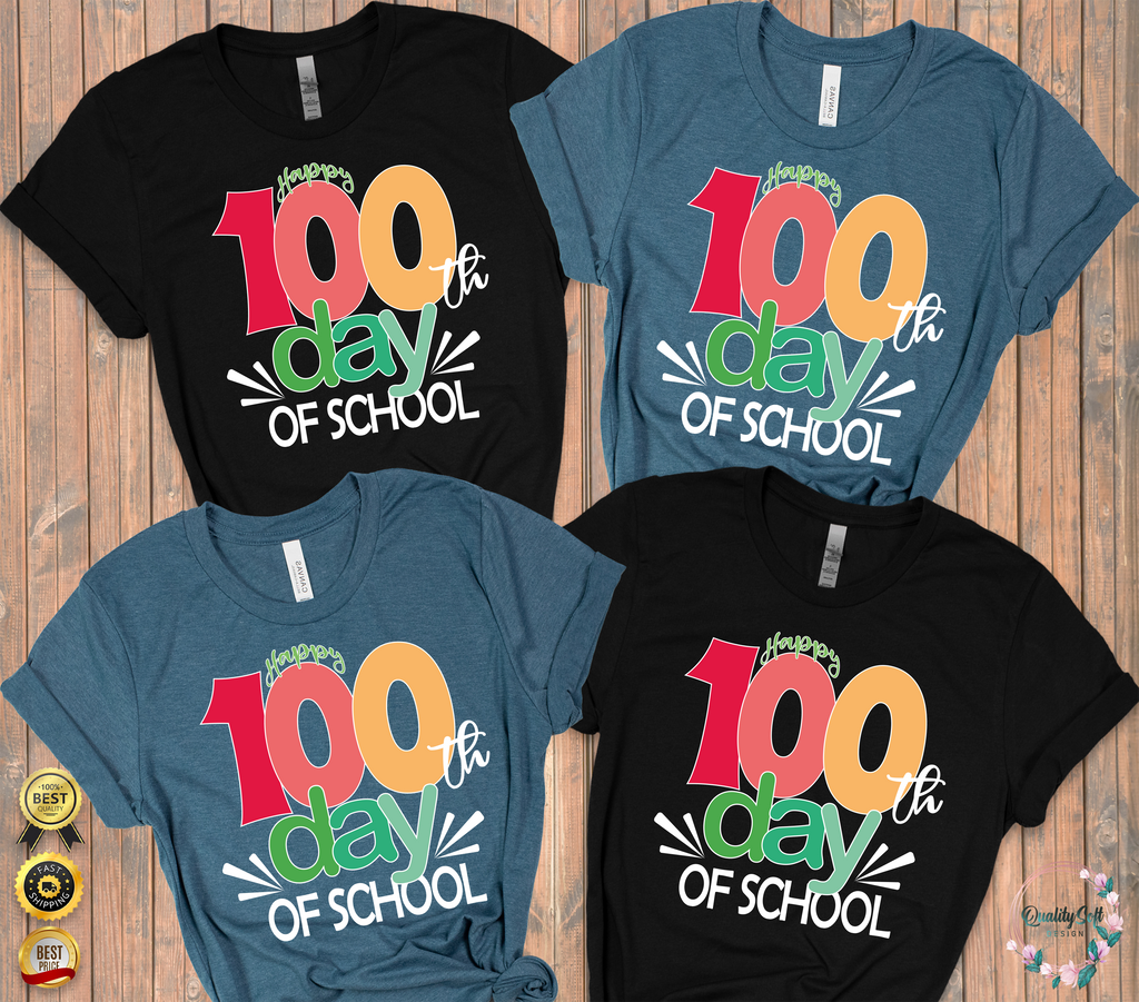 100th Day of School,School Celebration Shirts(QS1219)