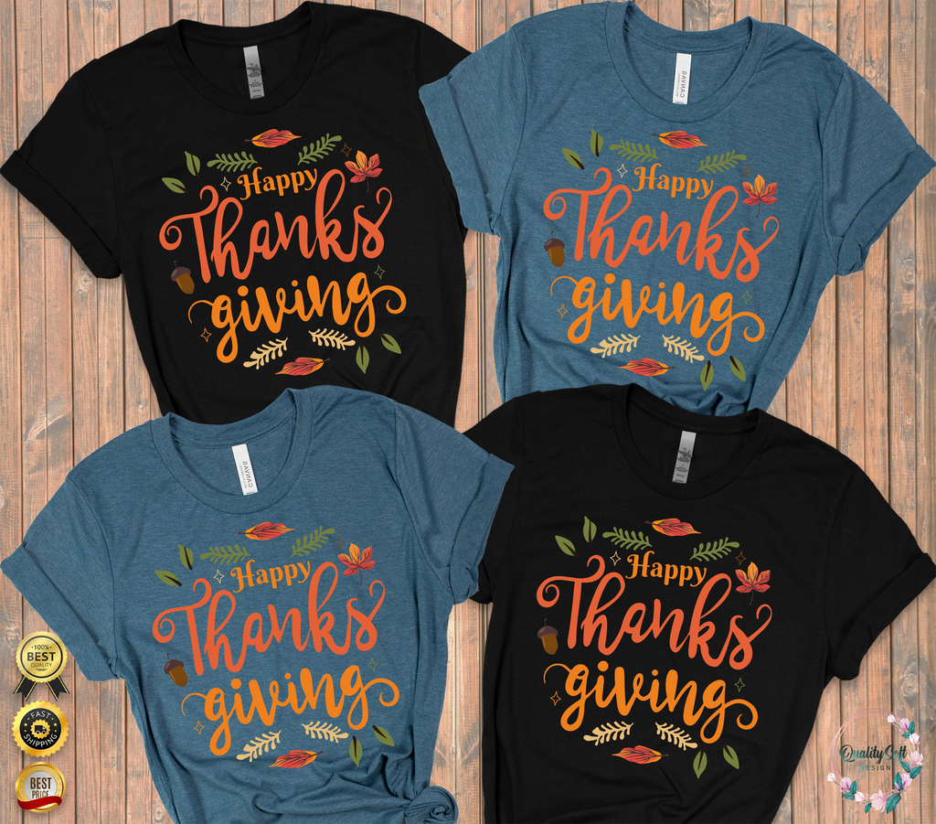 Happy Thanksgiving,Fall Shirts(QS1010)