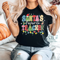Santa's Favorite Teacher,Christmas Shirts(QS1128)