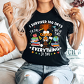 I Survived School,Funny Shirts(QS1194)