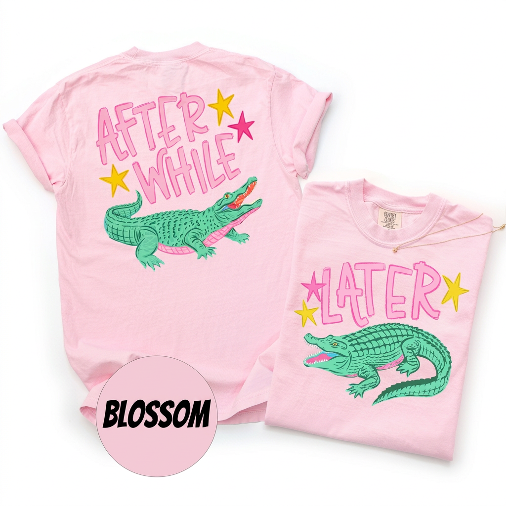 Later Gator,Crocodile Shirt(QS1390)