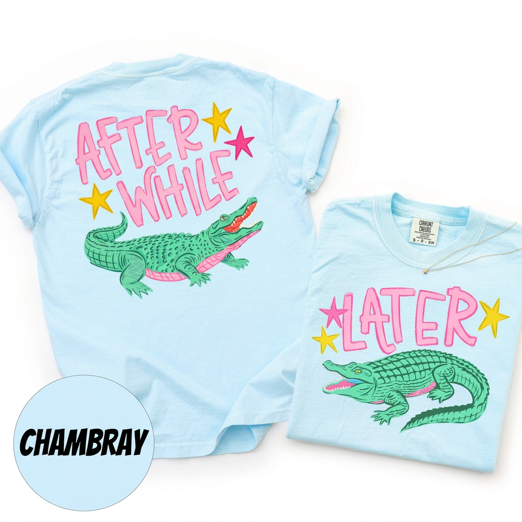 Later Gator,Crocodile Shirt(QS1390)
