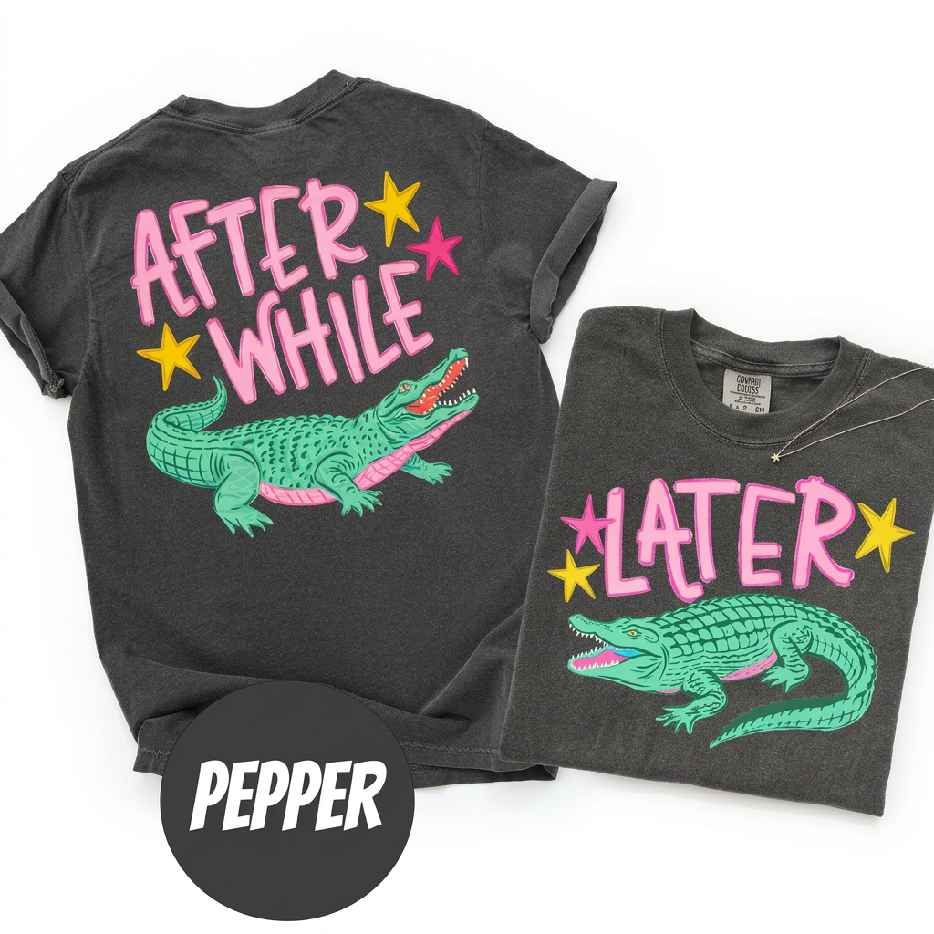 Later Gator,Crocodile Shirt(QS1390)