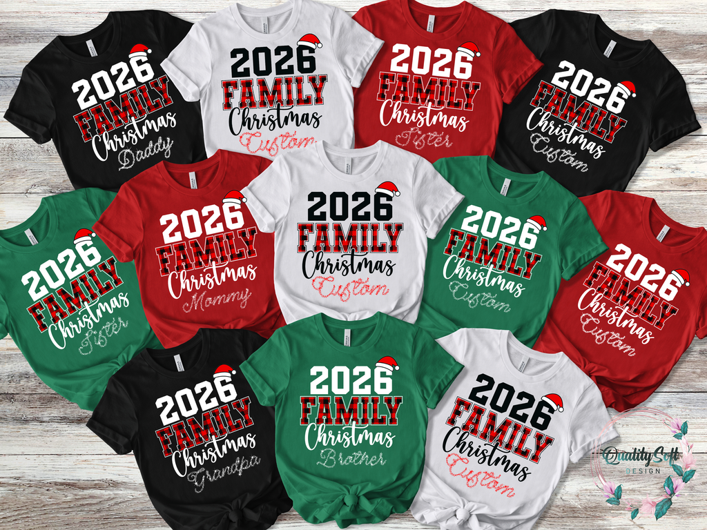 Family Christmas,Customizable Shirts(QS1542)