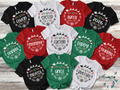 (Customizable) Christmas Family shirts, Christmas Name Shirts, Xmas shirt (QS1526)