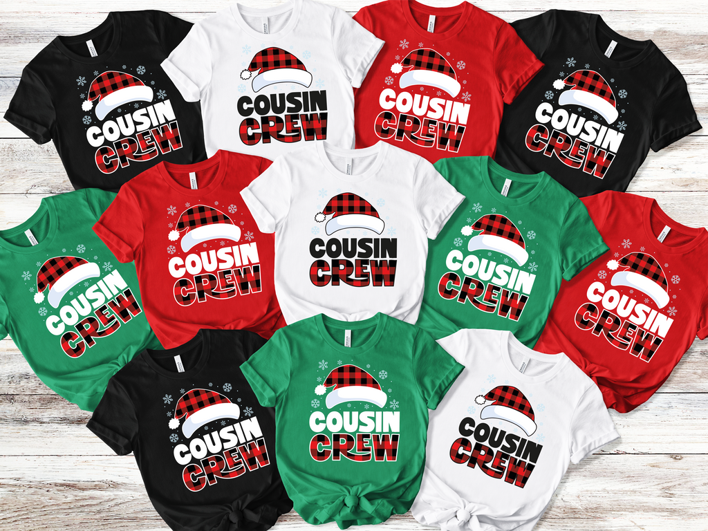 Santa Cousin Crew,Christmas Shirts(QS1125)