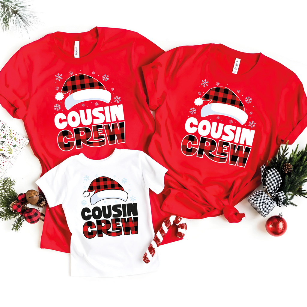 Santa Cousin Crew,Christmas Shirts(QS1125)