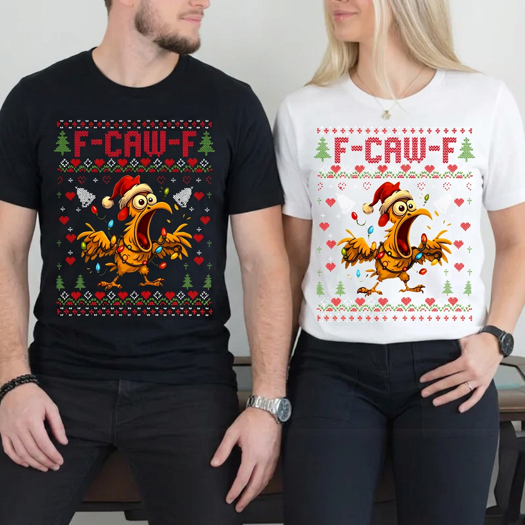 F-Caw Chicken,Christmas Shirts(QS1173)
