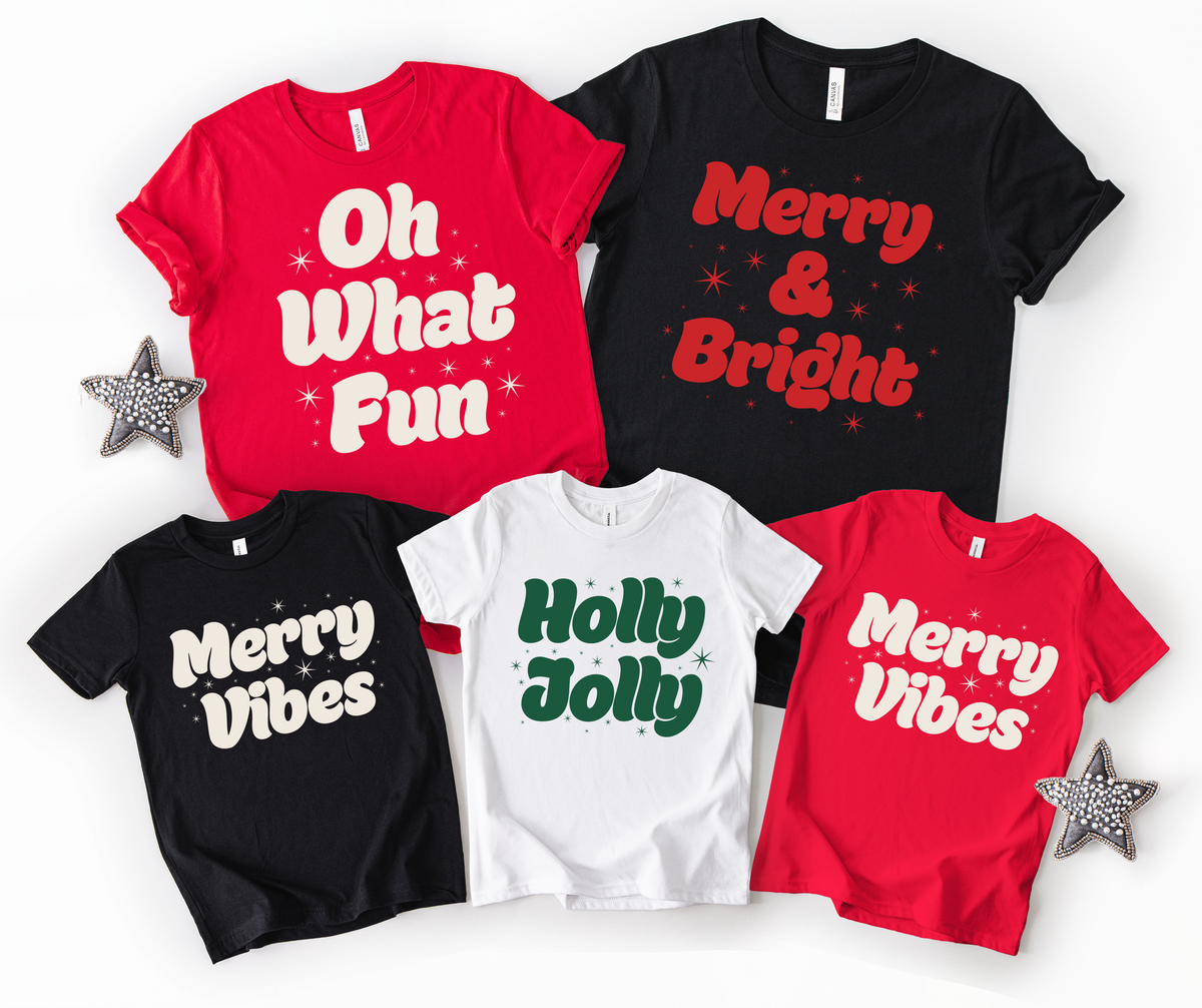 (Customizable)Merry Sayings,Christmas Shirts(QS1113)