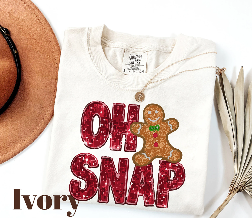Oh Snap Gingerbread,Christmas Shirts(QS1036)