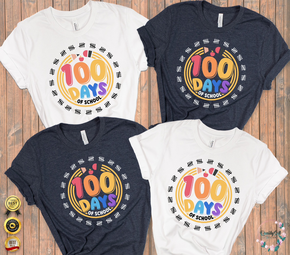 100 Days of School,Celebrating School Shirts(QS1208)