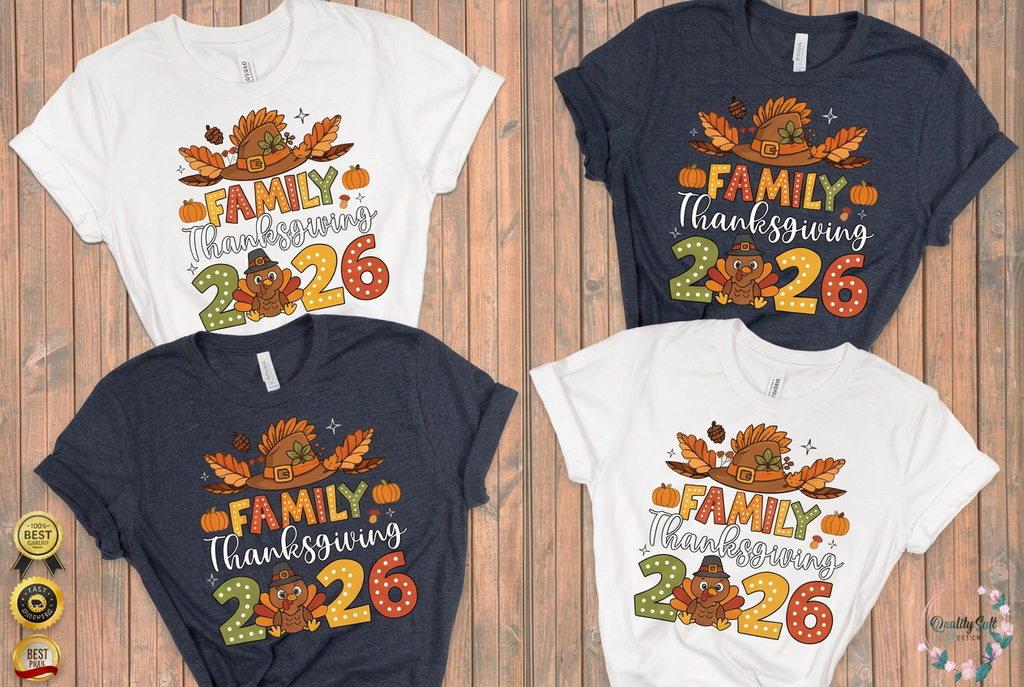 Family Thanksgiving 2026-2027,Fall Shirts(QS1008)