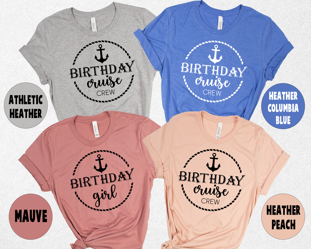 (Customizable)Cruise Birthday,Anchor Shirts(QS1322)