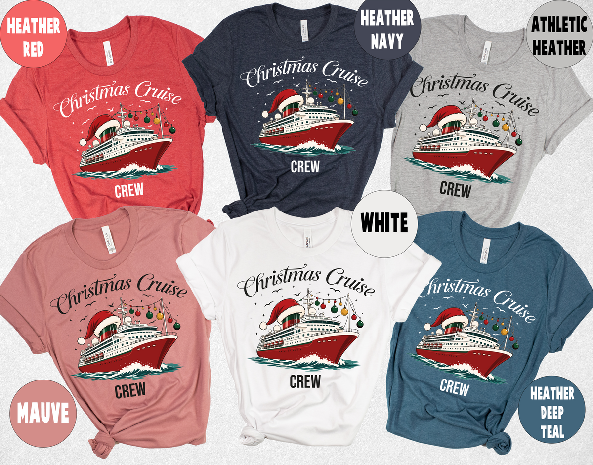 Christmas Cruise Crew Shirts, Cruisin family shirts, Cruise shirts (QS1494)